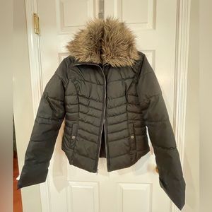 Large Solid Black Water Resistant Missimo Coat Jacket - 100% Polyester